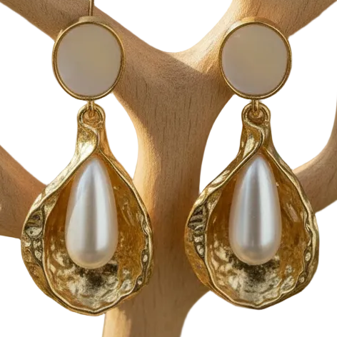 Boucles d'oreilles agrandies – macro luxe
