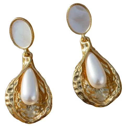 Boucles d'oreilles sur planche en bois – Halisah bijoux