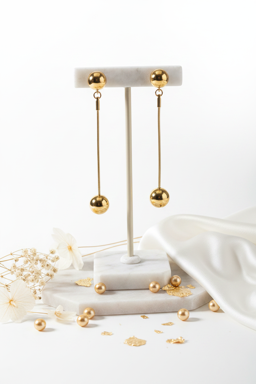 Boucles d'oreilles sur présentoir