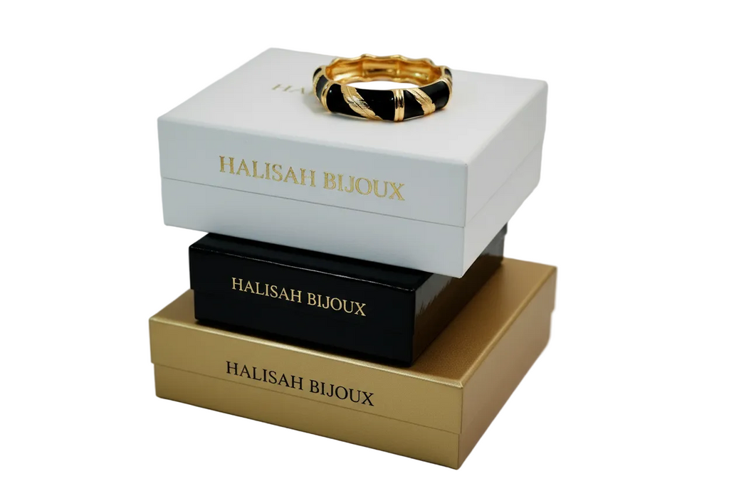 Bracelet Noir & Doré – Halisah Bijoux