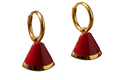 Halisah bijoux Boucles d'oreilles pendantes dorées acier inoxydable 316L femme  