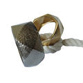 Halisah bijoux Bracelet jonc manchette géométrique doré plaqué or 18k femme