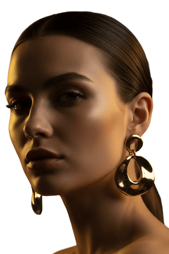 Halisah bijoux Créoles Minimalistes  Acier Inoxydable Hypoallergénique femme