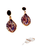 Boucles d'oreilles pendantes en acier inoxydable- femmes