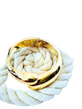 Bracelet Jonc Doré femme acier inoxydable anti ternissement
