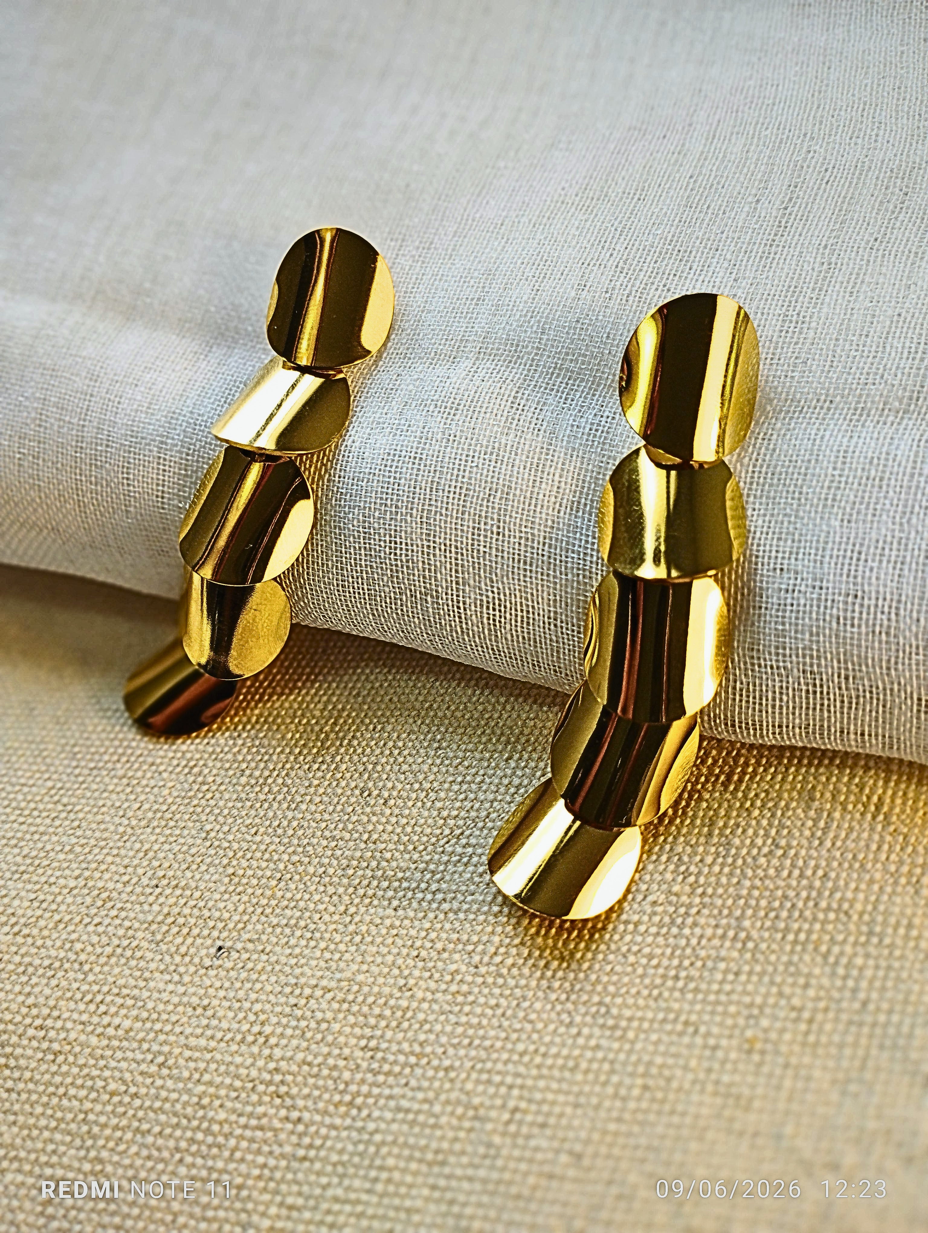Boucles d'oreilles tendance en acier inoxydable femmes