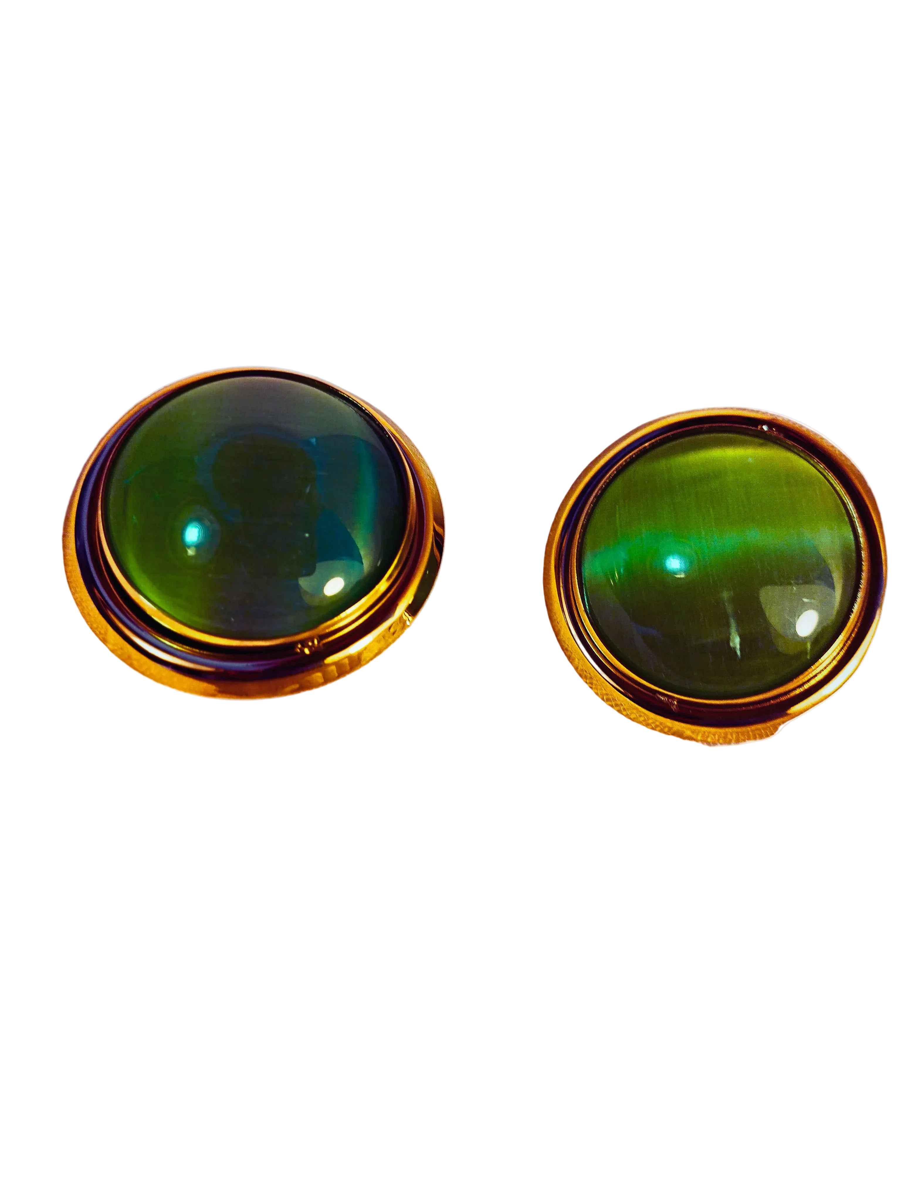 Boucles d'oreilles vert émeraude   Bijoux tendance Acier inoxydable femme